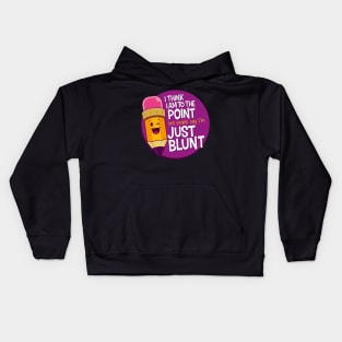 I think I am to the point but people say i'm just blunt Kids Hoodie